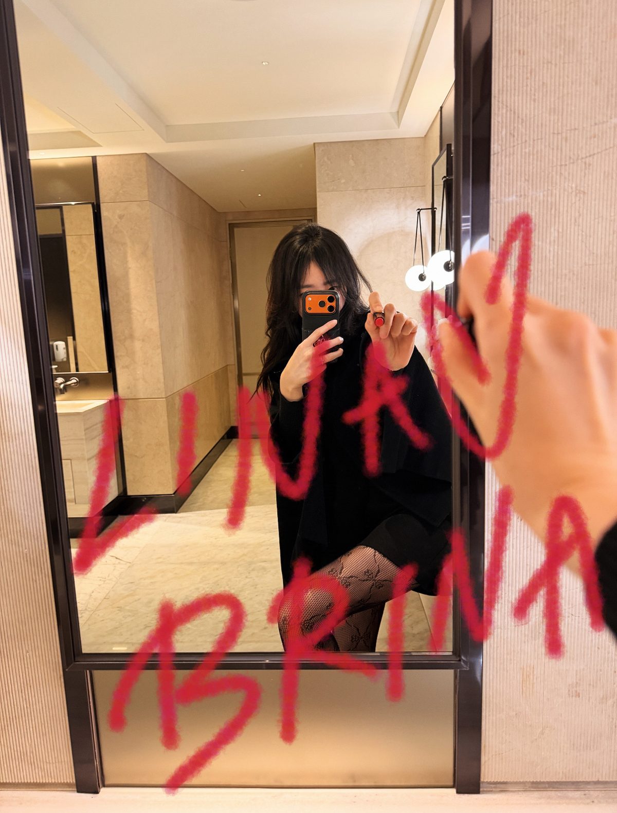 망사리본스타킹 에디토리얼 1