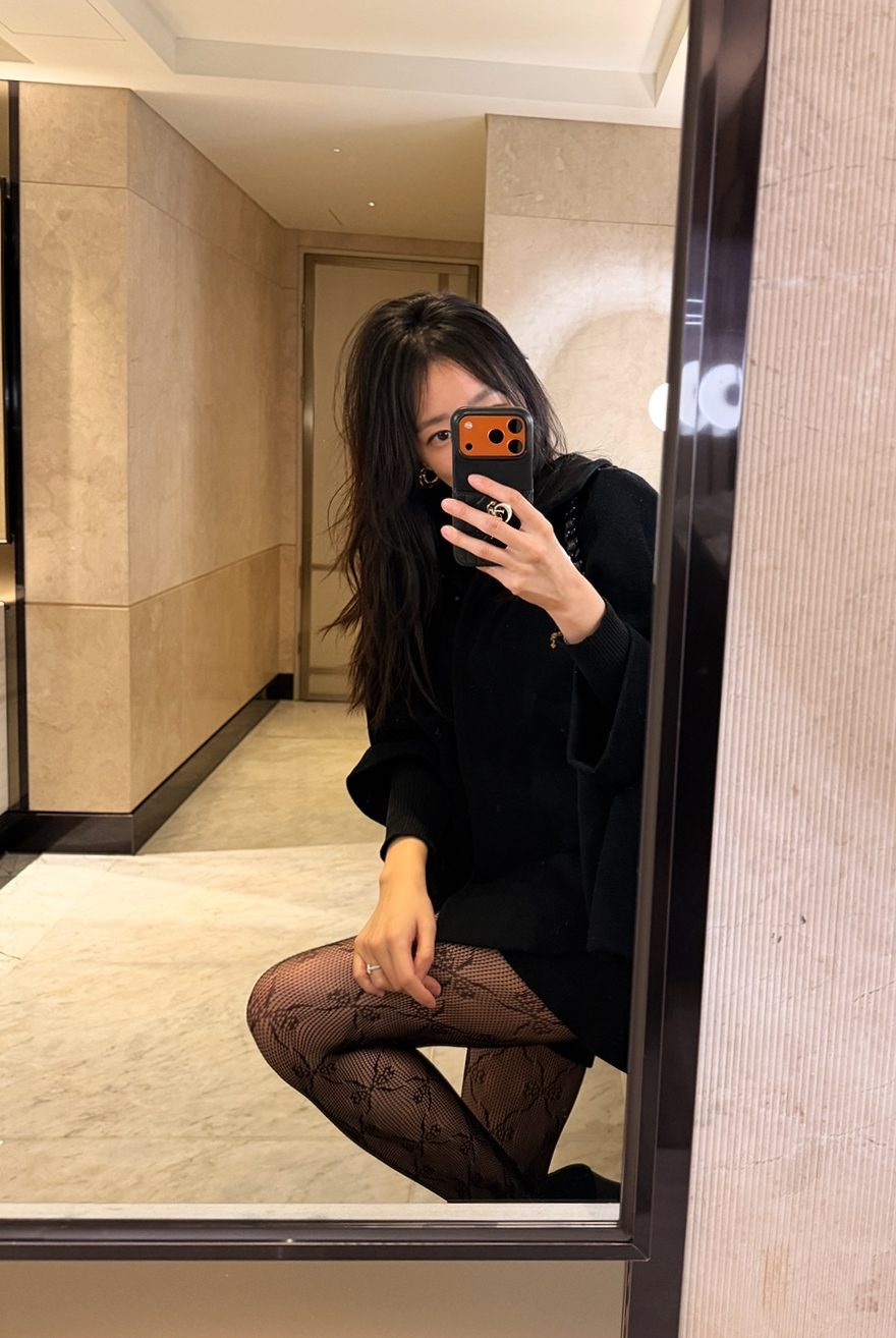 망사리본스타킹 에디토리얼 2